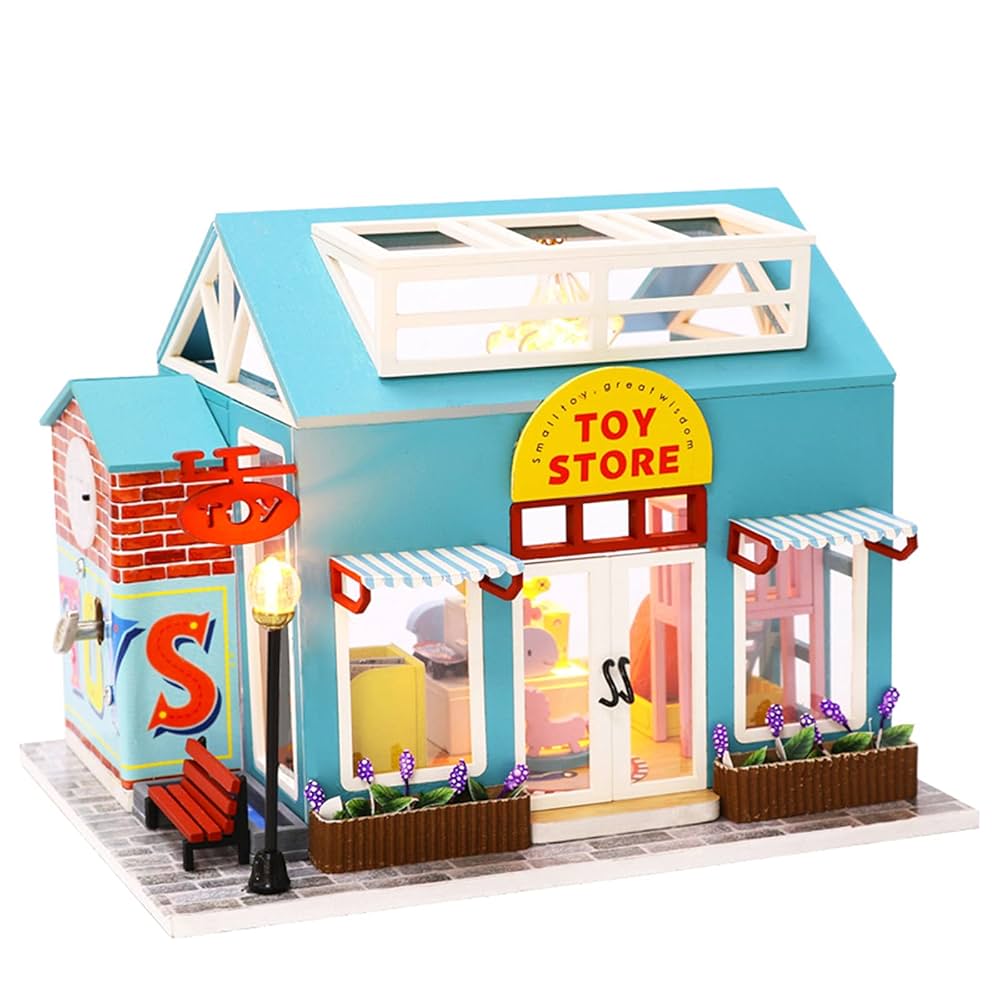 Amazon.co.jp: おもちゃ屋木製の人形ハウス家具キッズDIYドール